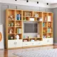 tủ TV kệ tủ sách kết hợp đơn giản của tủ gỗ rượu tủ phòng khách bối cảnh nội các màn hình LCD có thể được tùy chỉnh - Buồng tủ quần áo cánh lùa
