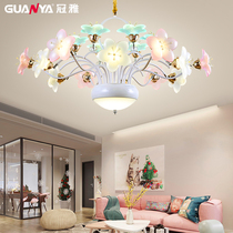 Crown JacNordic Creative Living Room Light American Countryside Fields Garden Cozy Romantic Bedroom Chandelia Personality Brief J5130
