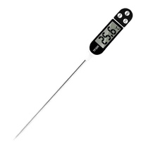 Thermometer bakery food kitchen special oil temperature probe type electronic water temperature meter display temperature measurement