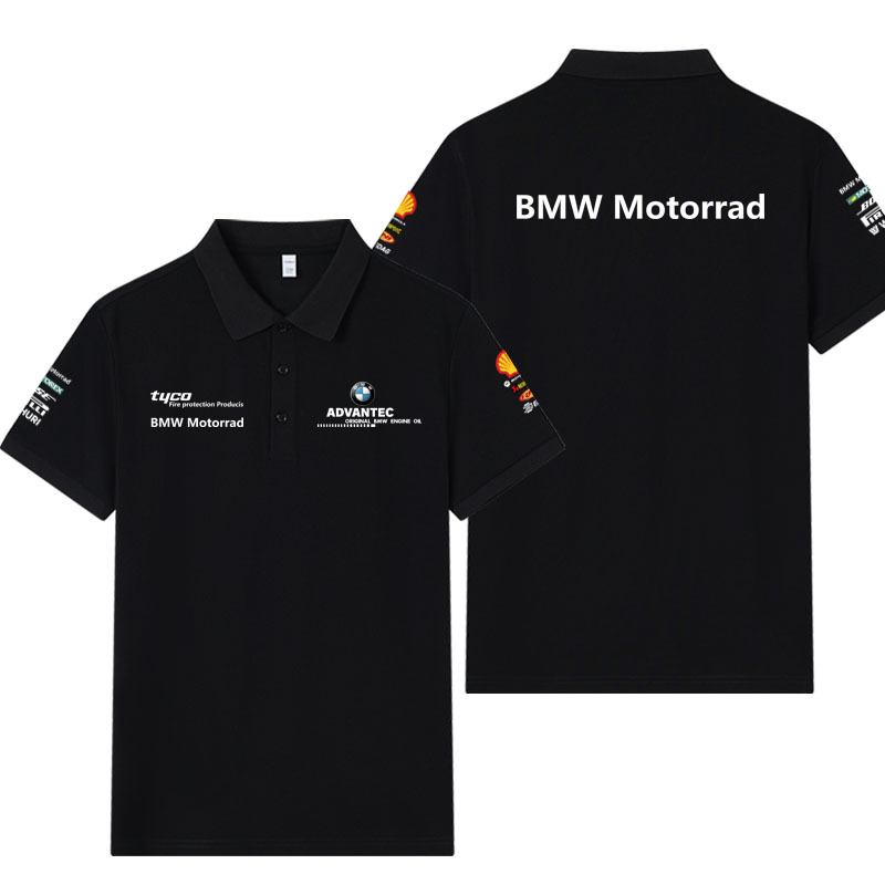 Suitable for Bmw Motorrad Motorcycles, Bmw Short-Sleeved Polo Shirts, T-Shirts, Men's Motogp Factory Team Cycling Clothes