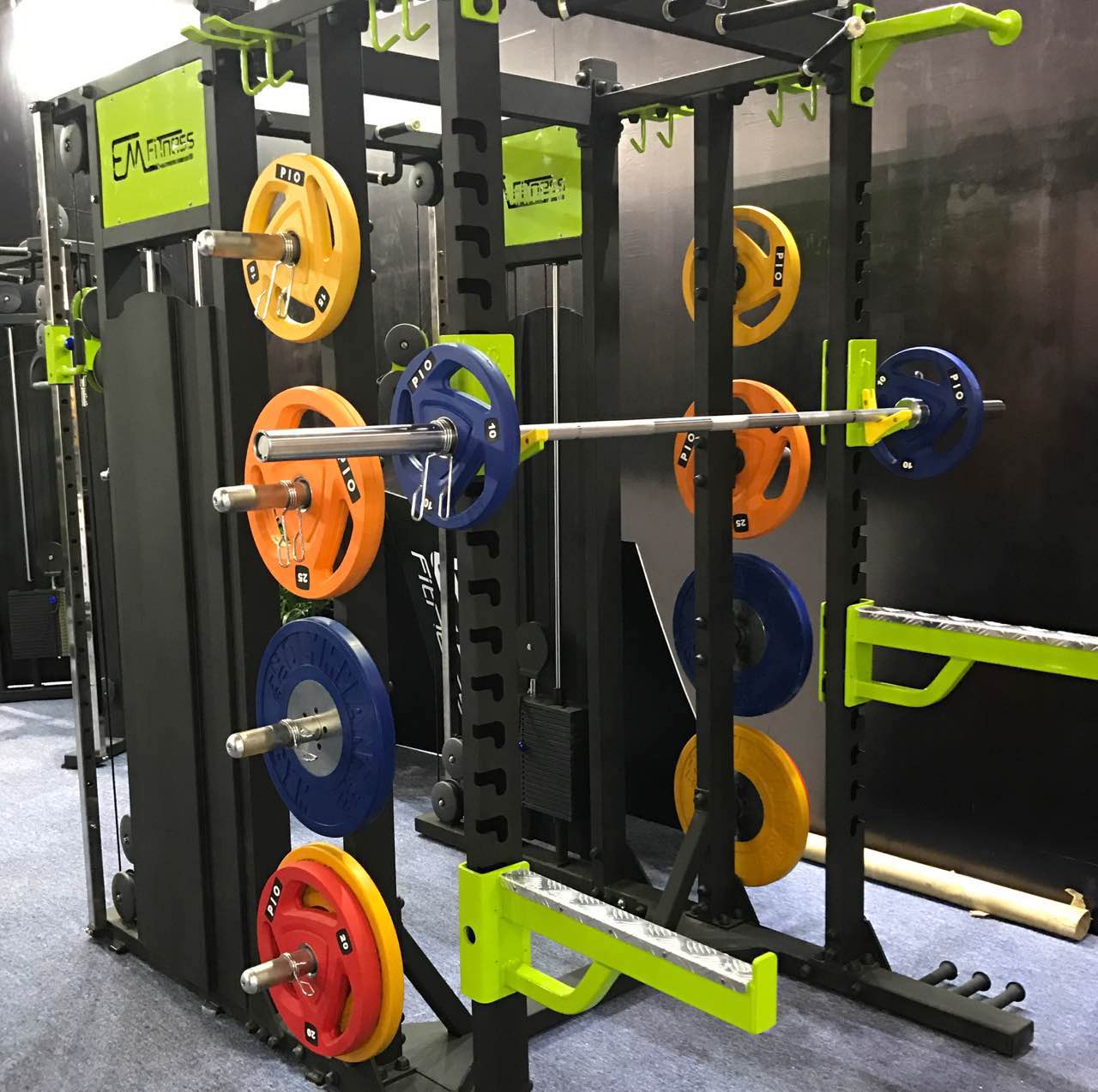 Environmentally friendly and tasteless bar Aupole small curl bar hand grip Bar Bell Sheet Color PU Bag Glued barbell sheet Composition Suite