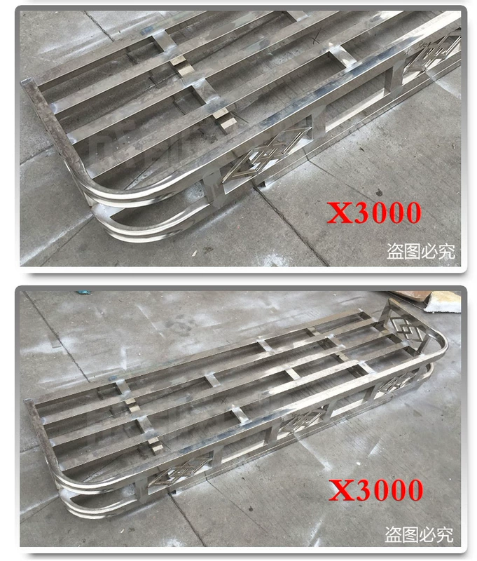德 龙 f3000X3000 xe tải bằng thép không gỉ hành lý giá nóc bộ sưu tập giá mảnh vụn giá nóc giá đỡ bạt