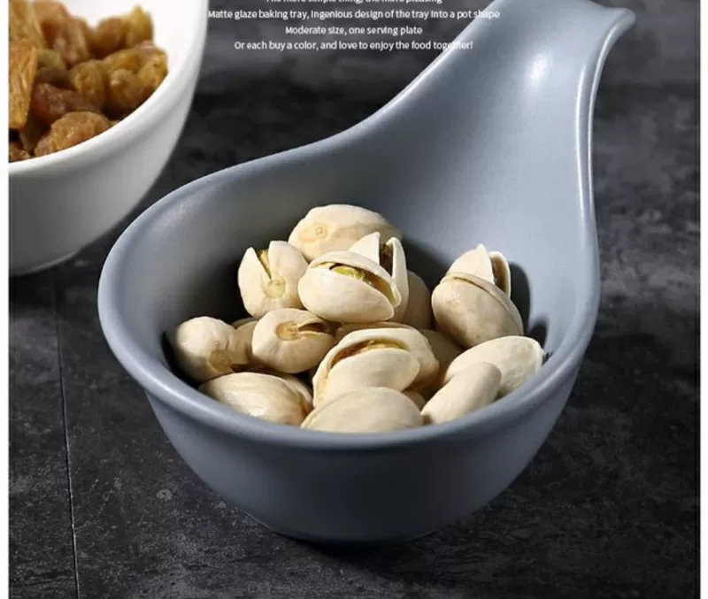 New Star Creative Sauce Bowl Dễ thương Nướng Bát gia vị Gốm sứ Bát gia vị Bát nhỏ Màu đen Matte Bộ đồ ăn - Đồ ăn tối