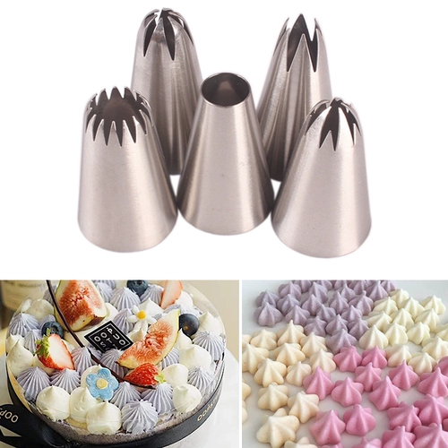 Простой ветер 5 -Piece Set Decorative Roth Комбинированный пирог крем для выпечки из нержавеющей стали из нержавеющей стали