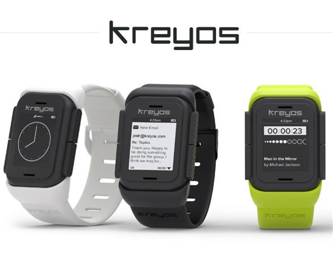 American kreyos smart watch Chinese menu with Bluetooth meter stopwatch alarm clock without app gift couple