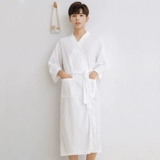 Длинный осенний банный халат для влюбленных, шелковая тонкая летняя пижама