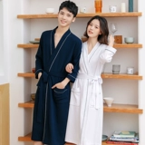 Белый тонкий банный халат, мужская осенняя японская пижама для влюбленных, свободный крой