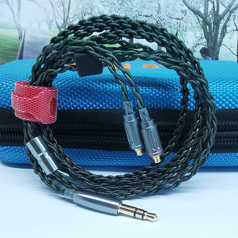 Special Offer: 4-Strand Silver-Plated Earphone Cable with Mmcx3.5 Plug, High-Resolution Audio Cable for Audiophiles