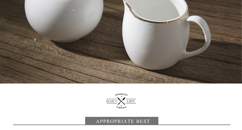 European creative ceramic garland milk pot of milk cup milk cylinder store milk as cans of milk cup milk spoon coffee form a complete set of equipment