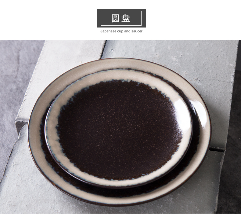 Ceramic plates pasta dish beefsteak plate of Japanese SaPan cake salad plate disc new dishes