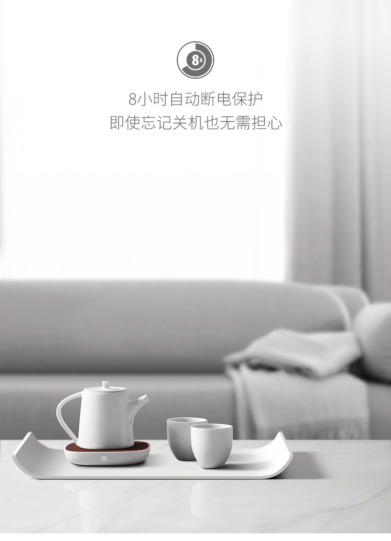 The New three small white insulation base temperature thermostat heating cup mat tea is warm milk cup warmers warm wine