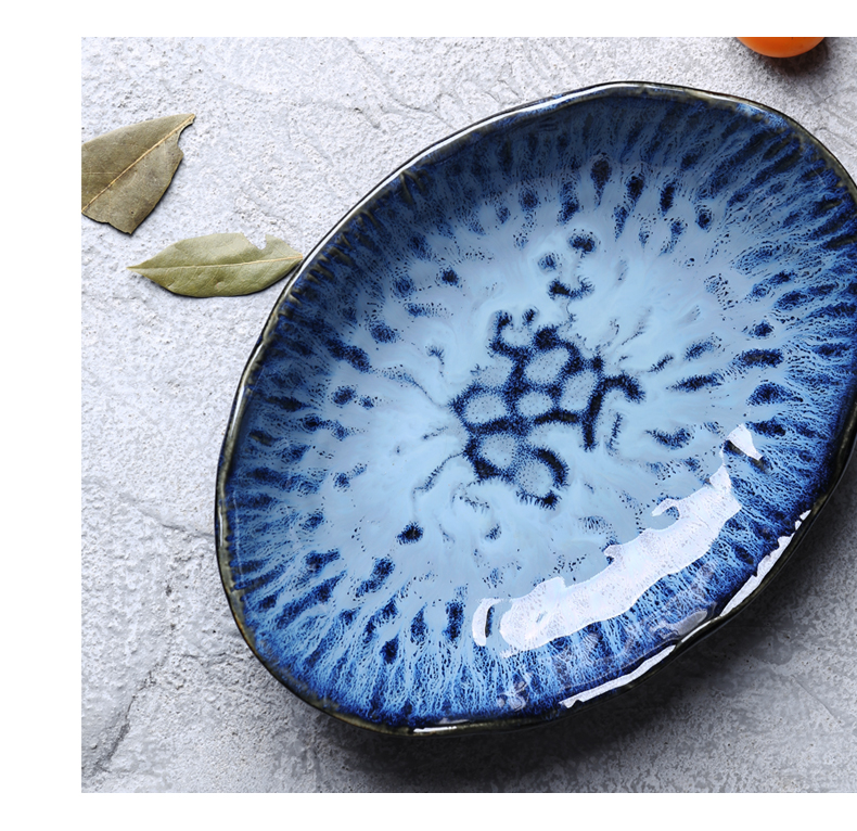 Creative up ceramic plate irregular special - shaped plate plate plate plate snack dish dish dish fruit bowl