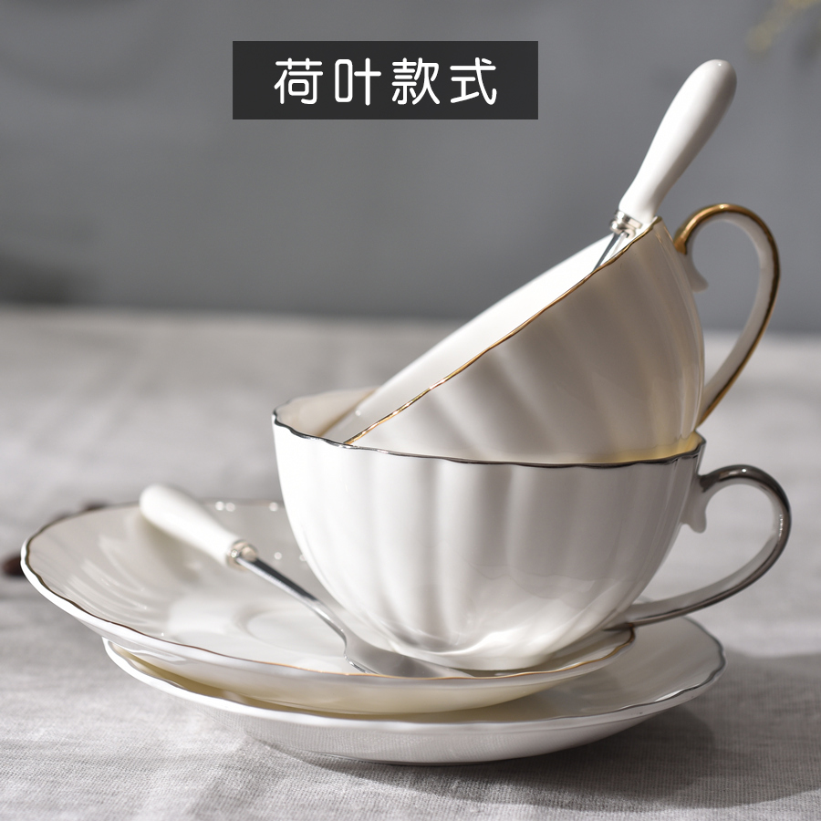 European contracted ceramic business ipads BeiBei porcelain coffee spoon set package mail afternoon tea set tea cup