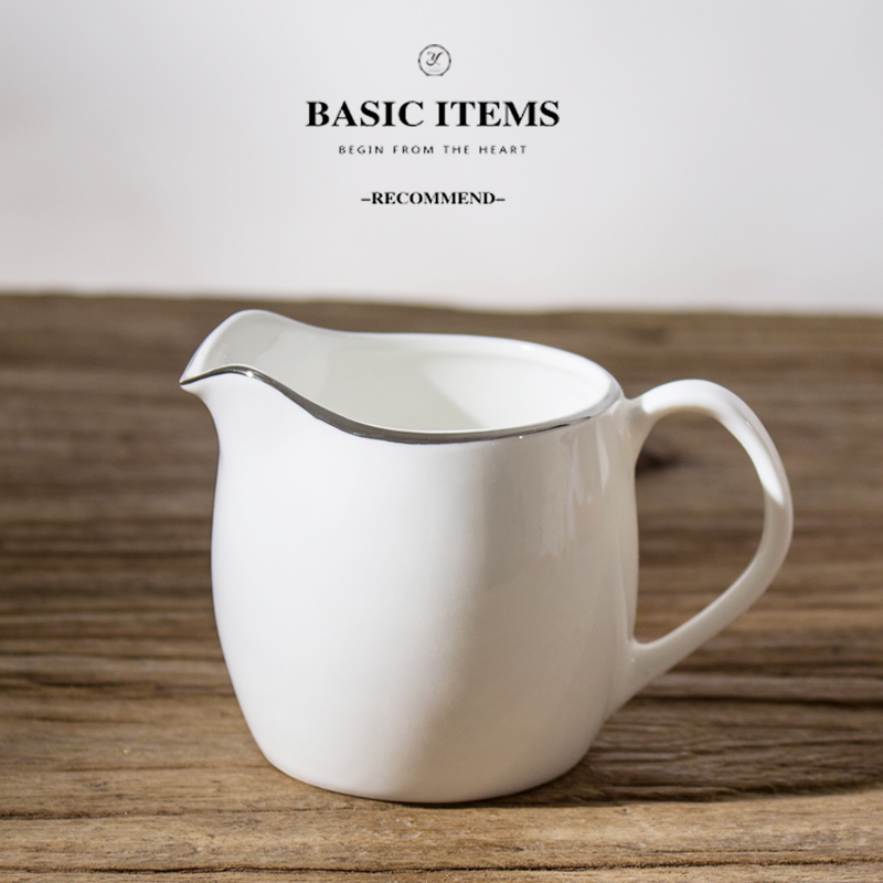 European creative ceramic garland milk pot of milk cup milk cylinder store milk as cans of milk cup milk spoon coffee form a complete set of equipment