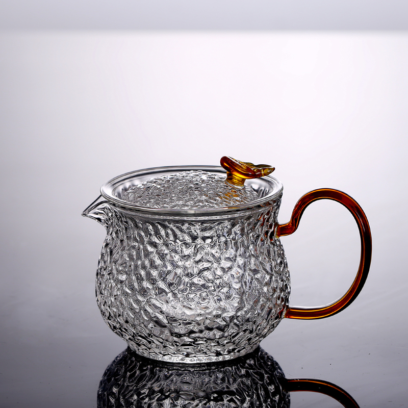 Glass Tea Pot Kung Fu Tea Pot Boiled Tea Tea Tea Household Resistance High Temperature Filter Flower Tea Tea Set