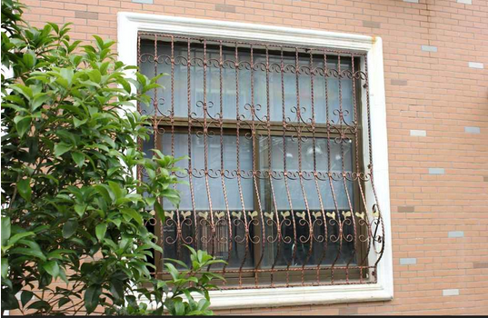 Hangzhou Wrought iron anti-theft window European villa anti-theft window anti-theft net can be customized hot dip galvanized