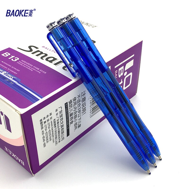 48 puckster smarts by moving ball pen blue 0 7 1 0 thick word atom pen student office smooth oil pen