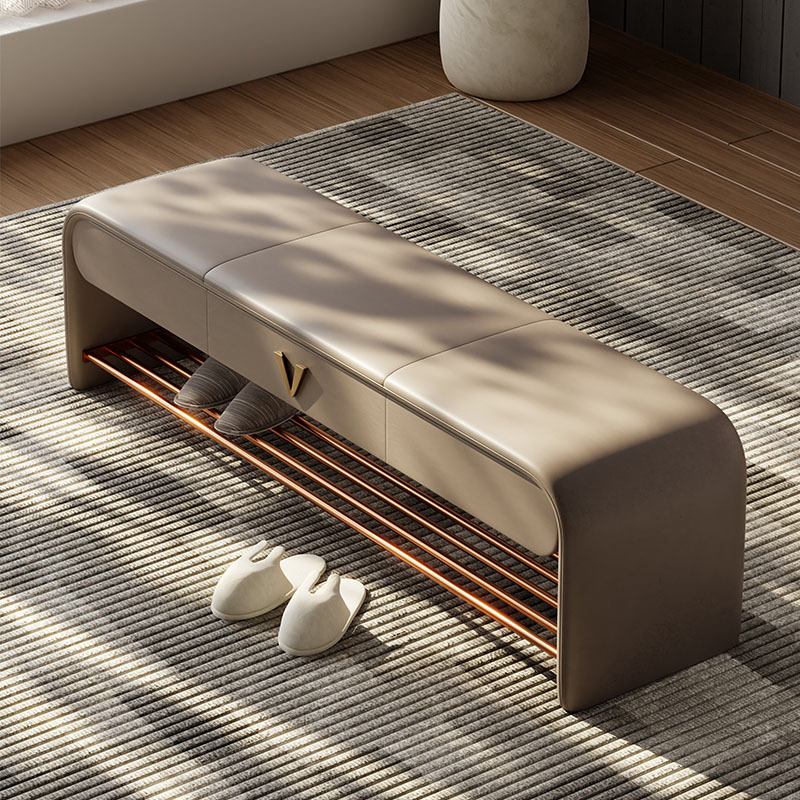 Simple Modern Shoe-Changing Bench for Home Entrance, Shoe Bench for Wearing Shoes, Entryway Storage Shoe Bench, Bedroom End-Of-Bed Bench, Living Room Long Bench