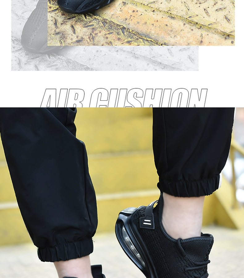 Men's labor protection shoes, anti-smash, anti-puncture, winter lightweight steel toe caps, breathable 2023 new construction site old insurance work shoes