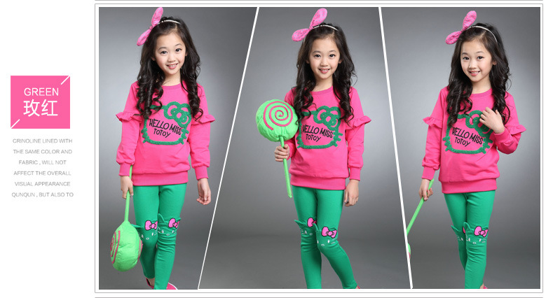 Bộ đồ mùa xuân cho bé gái 2018 Mới cho bé Áo dài tay hai mảnh Cotton bé gái giản dị Mùa thu cho bé shop đồ trẻ em