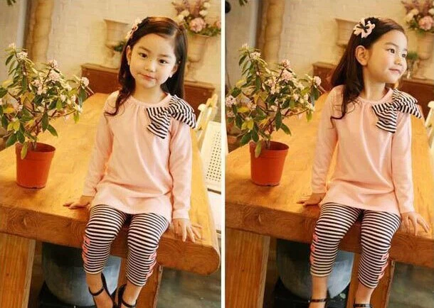2017 cô gái mùa xuân và mùa thu Hàn Quốc của bộ đồ công chúa dài tay hai mảnh dành cho nữ shop đồ trẻ em