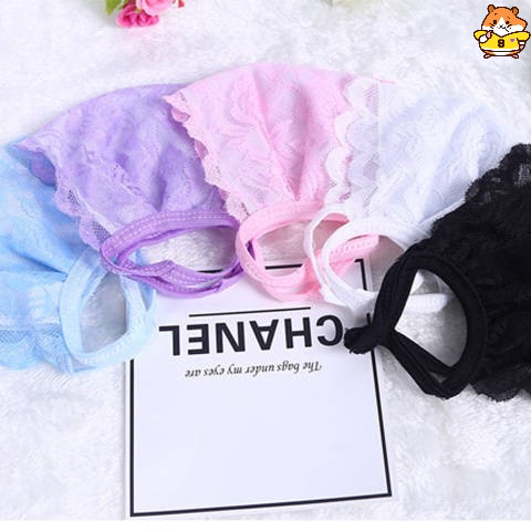 Lace Mouthpiece Pure Cotton (35pcs) Autumn Women's Chiffon Anti-UV Mask Floral Double Layer
