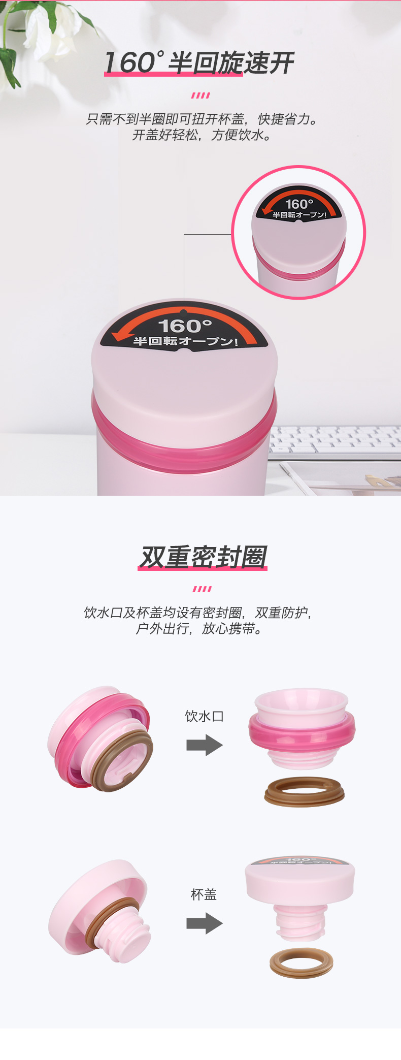 双层抽真空，长效保温保冷：350ml Thermos膳魔师 真空保温保杯JNO-352 Prime直邮到手97元，3件9折（天猫189元） 买手党-买手聚集的地方