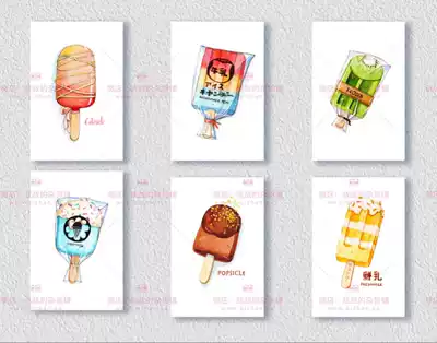 Popsicle series Postcards 6