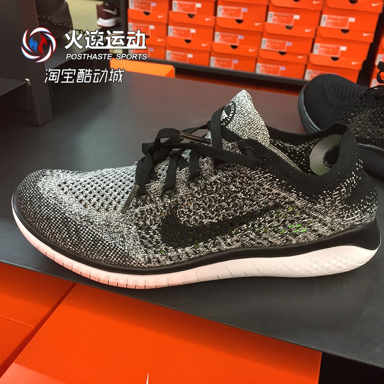 Thể thao tốc độ Nike Đàn ông và phụ nữ RN Flyknit đi chân trần Giày chạy bộ 942839 942838 - Giày chạy bộ top giày sneaker nam