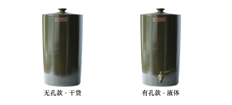 Jars of jingdezhen ceramic cylinder tank 20-40 kg jar ceramic tea bucket cylinder oil seal