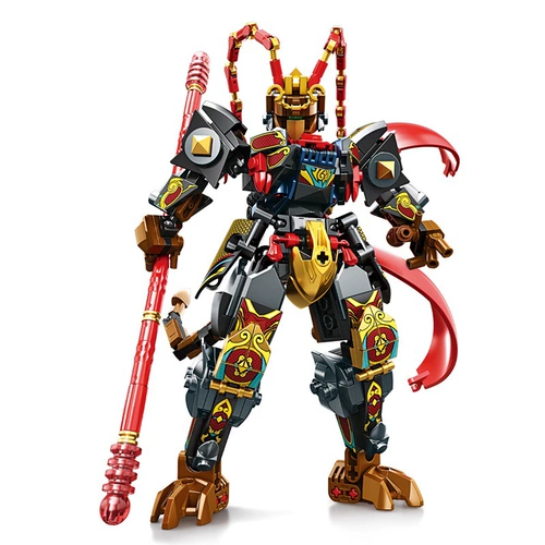 Mindy K2132 Мифа -серия черная меха Wukong Модельные сборки