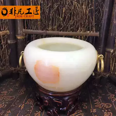 Afghan White Jade cornucopia exquisite wealth promotion business gifts opening ornaments to send leaders to move to new home decorations