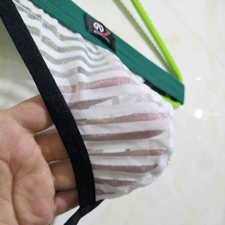 Mùa hè cho nam Thong Full Lưới trong suốt Tình dục thú vị Dải siêu mỏng thoáng khí Không có dấu vết T-U áo thun nam quần lót lọt khe xẻ đũng