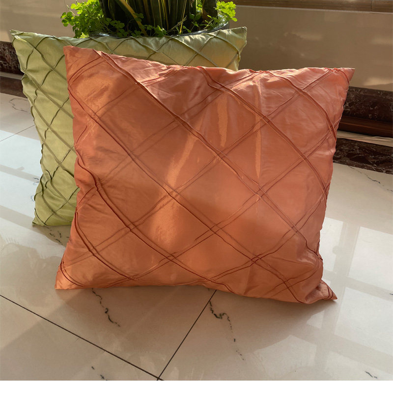 Art Da Home Textile Crafts Knead Cushions With Pillow Orange Color Green Onboard Cushions