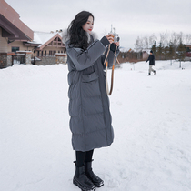 Cotton clothes woman mid-length 2021 new winter loose thickened cotton coat large fur collar exploits down cotton padded jacket tide
