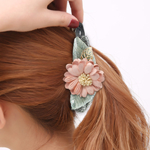 Colorful Plaid (jewelry) Korean banana clip vertical clip ponytail hairclip Korean headwear hair accessories vertical card X0048