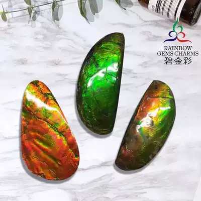 Bi Jincai natural spotted stone bare stone ornaments collection stained snail fossils