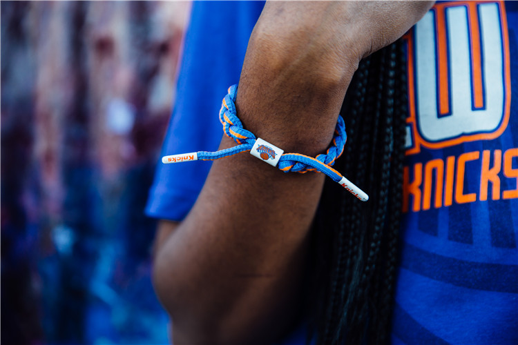 RASTACLAT Little Lion Chính thức Dòng NBA chính hãng New York Knicks Vòng tay ren phong cách cổ điển - Vòng đeo tay Clasp đá moonstone