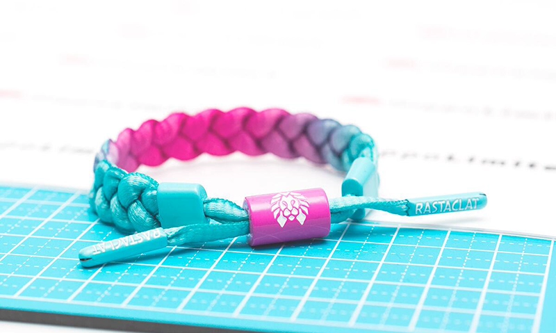 RASTACLAT Little Lion Chính thức Dòng Gradient chính hãng CORALIN Blue Powder Mini Lace Bracelet - Vòng đeo tay Clasp