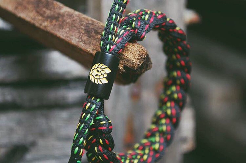 RASTACLAT Little Lion Chính thức Dòng sản phẩm cơ bản chính hãng RASTA OG Jamaica - Vòng đeo tay Clasp vòng vàng 18k