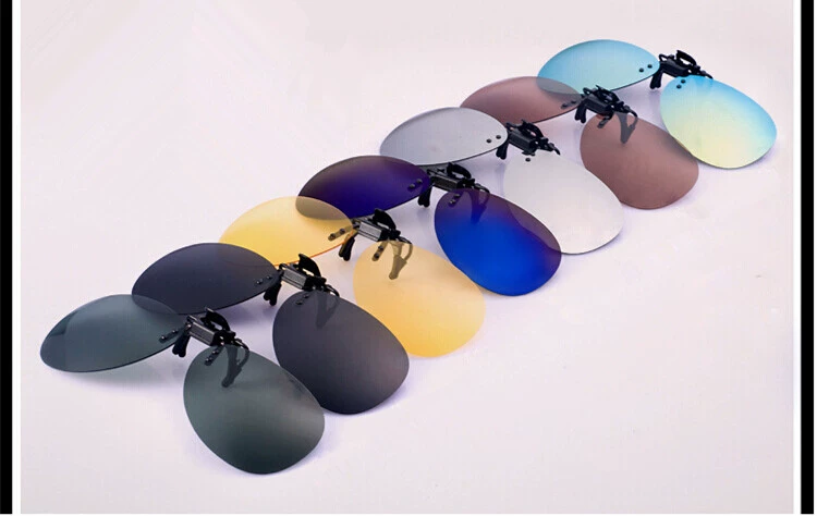 Phân cực 蛤蟆 Cận thị với kính râm cặp kính râm hai lớp sử dụng kính lật lens cận
