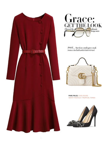 Осеннее элитное платье, приталенный корсет, длинная юбка, изысканный стиль, крой «рыбий хвост»