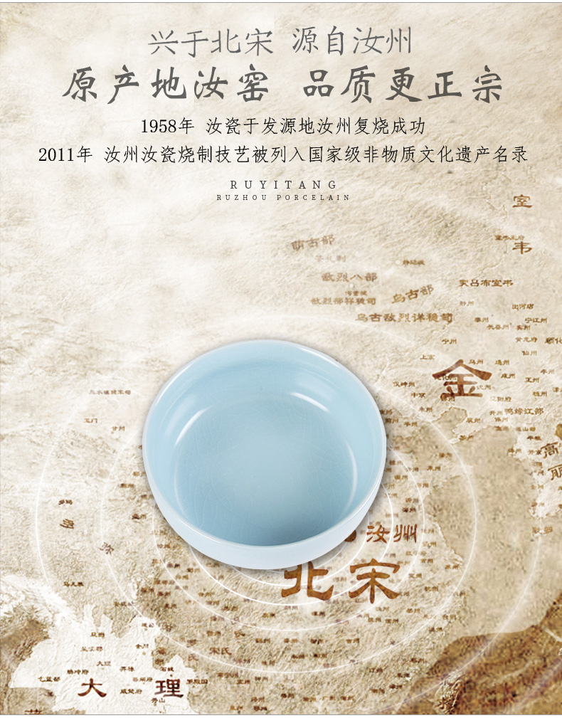 Your up tea to wash to large household ceramic wash water jar Your porcelain writing brush washer cup kung fu tea accessories tea sea restoring ancient ways