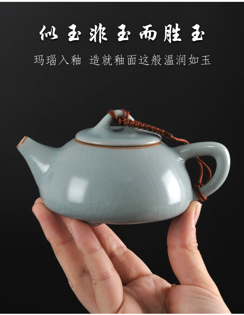 Archaize your up ceramic teapot kung fu tea set the teapot CiHu single pure manual household shih pot stone gourd ladle pot