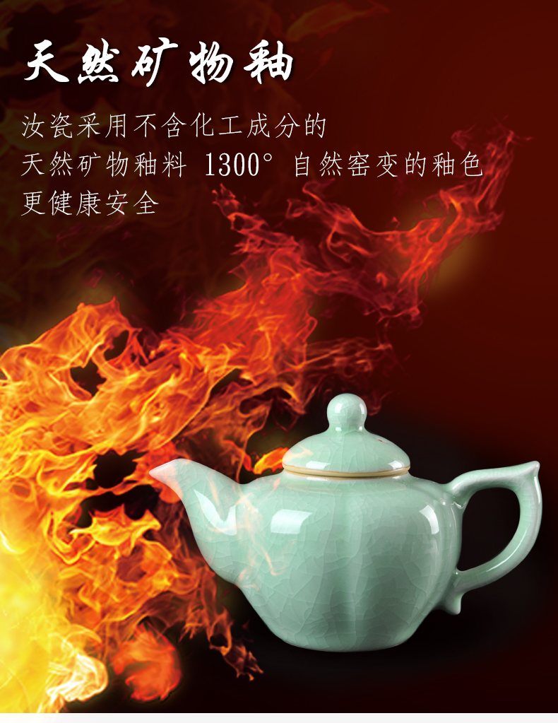 Undressed ore authentic antique teapot ceramic tea set your up kung fu single pot teapot retro CiHu big home side