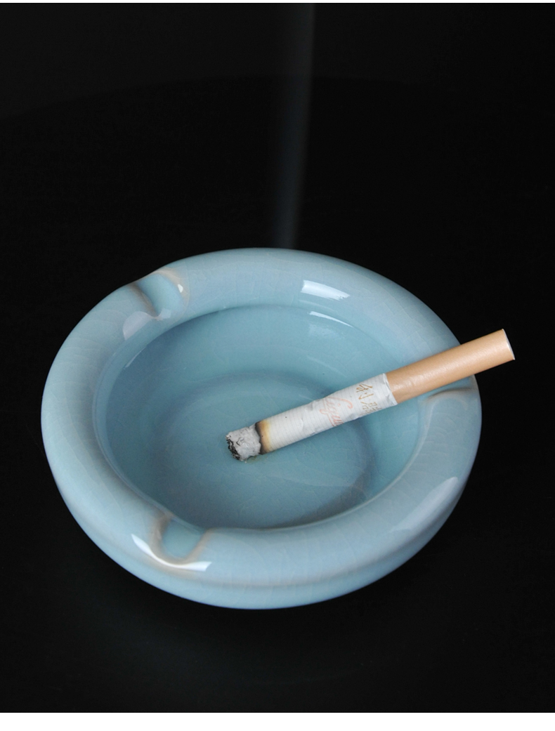 Ceramic ashtray to offer them your up smoke trumpet move creative trend tea accessories Chinese contracted household because ash cylinder