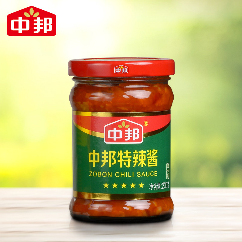 Zhongbangte hot sauce 230g Stir-fried noodles bibimbap sauce Spicy sauce sauce appetizing seasoning Special spicy chili sauce
