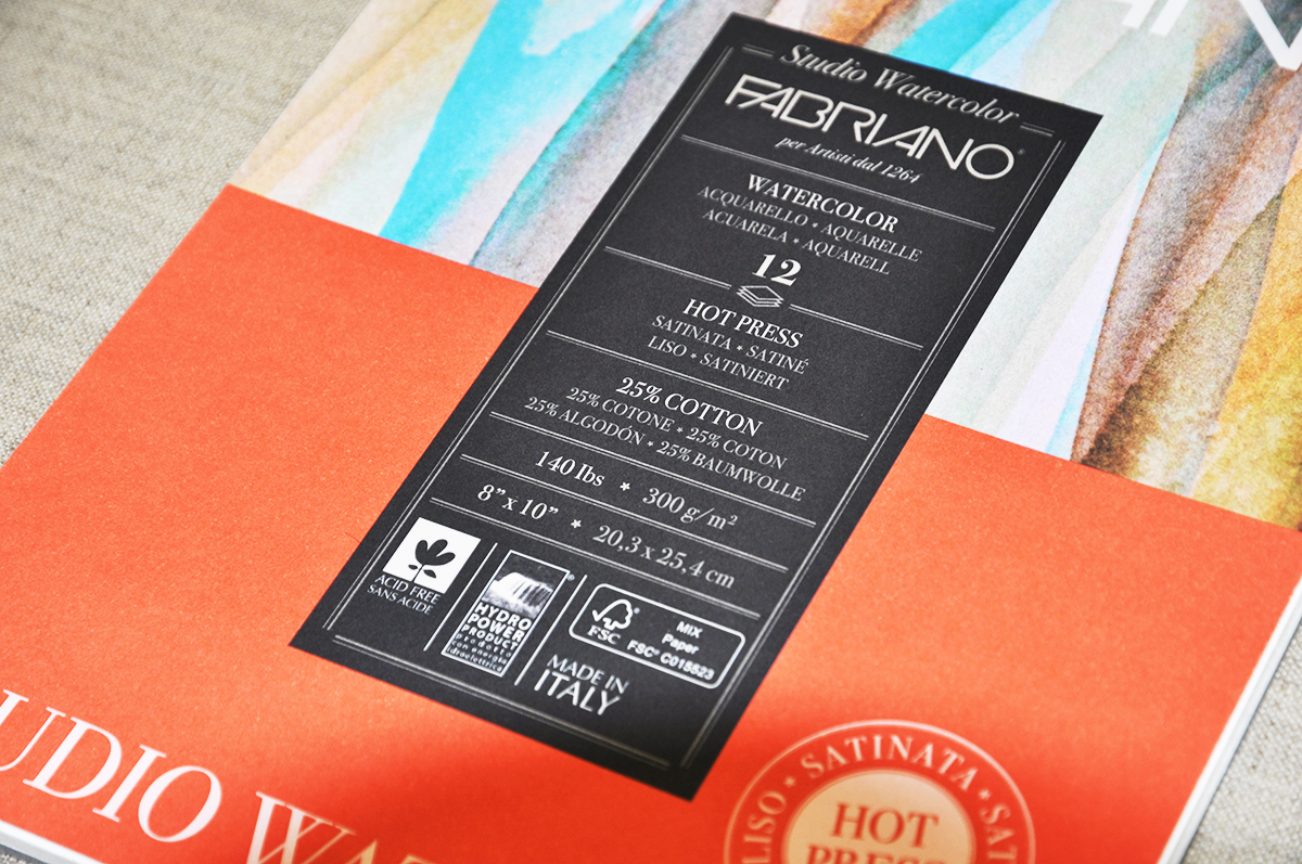 FABRIANO Italy imports watercolor 25 % cotton 300g fine - grain two specifications