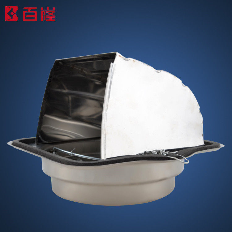 Zheng Bloom 180 conductive stainless steel public kitchen smoke flue flue flue flue check valve check valve fire prevention