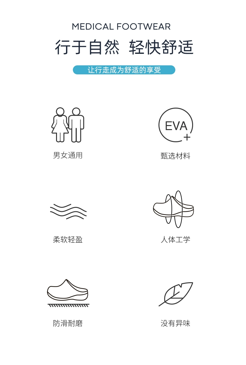 Annuo operating room slippers protective shoes spring and autumn work shoes doctor hospital department nurse slippers comfortable soft heel shoes